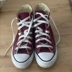 Converse High-Top Sneakers - Burgundy